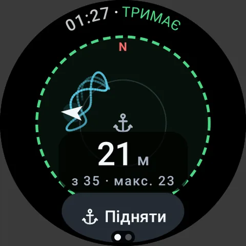 Екран годинника: Якірна вахта