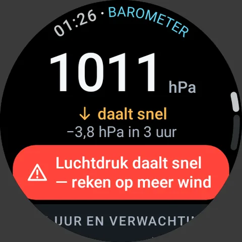 Horlogescherm: Weer