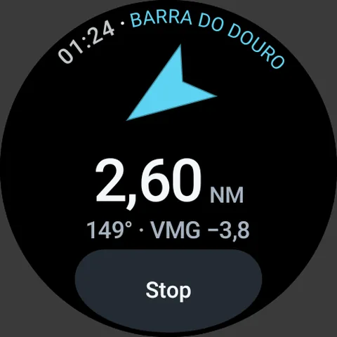 Schermata dell'orologio: Carta e rotte